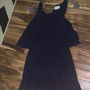 navy blue justice romper